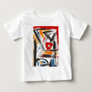Modern Loft-Hand Painted Abstract Art Baby T-Shirt
