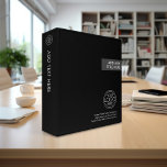 Modern Logo - colour block - shades of black Binder<br><div class="desc">A simple,  no frills design for any company. Upload your logo. If your logo doesn't fit,  click on the CUSTOMIZE it button. In the design area,  you will be able to adjust the logo and type.</div>