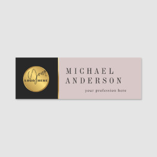 Modern Logo Corporate Professional Employee Name Tag