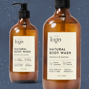 Modern Logo Cosmo Bottle Waterproof Product Label