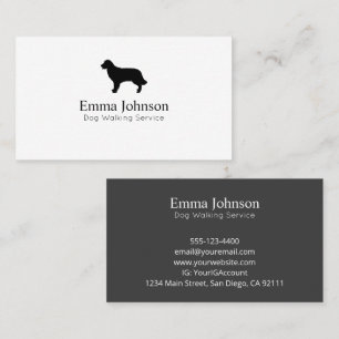 Modern logo Dog Walking Business Card