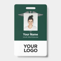 Modern Logo Employee Doctor Nurse Photo Name ID