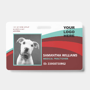 Modern Logo ID Photo Medical Professional  Badge