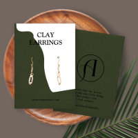 Modern Logo Jewellery Earring Display Card