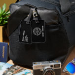 Modern Logo  Luggage Tag<br><div class="desc">Simple double-sided luggage tag features your business logo on the front and your details on the back. Ideal for as a promotional item to give to your employees for business travel and trade shows.</div>