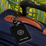 Modern Logo Luggage Tag<br><div class="desc">Simple luggage tag features your name and business logo on the front and room for you to insert your details on the back. Ideal for as a promotional item to give to your employees for business travel and trade shows.</div>