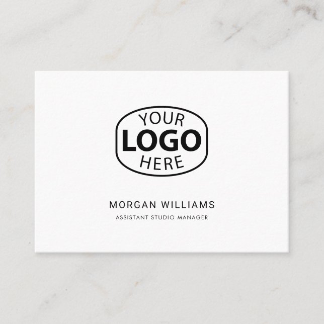 Modern Logo Minimalist Corporate Custom Business Card (Front)