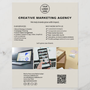 Modern Logo Neutral Marketing Business Flyer