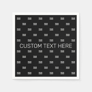 Modern Logo or Design Pattern with Any Image  Napkin
