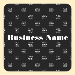 Modern Logo or Design Pattern with Any Image  Square Sticker