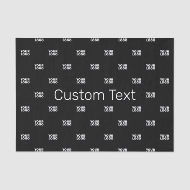 Modern Logo or Design Pattern with Any Image  Tissue Paper (Front)