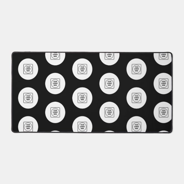 Modern Logo Pattern Branding desk mat (Front)