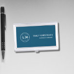Modern Logo Personalized Business Card Holder<br><div class="desc">Keep your business cards organized and make a lasting impression with this modern logo personalized business card case. Designed with sleek lines and a minimalist aesthetic, this case is perfect for professionals who value style and functionality. Customize it with your company logo for a personal touch that enhances your brand...</div>