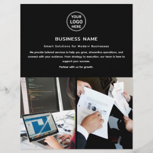 Modern Logo Photo Professional Business Flyer