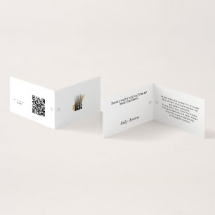 Modern  Logo QR   Code Hang Price Tag 