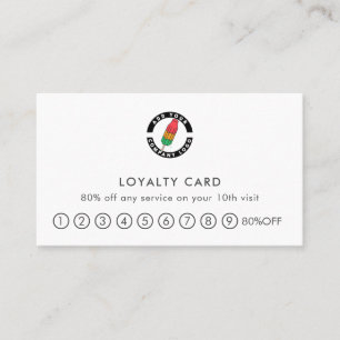 Modern Logo Simple Business Loyalty Card