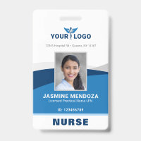 Modern Logo Template Employee Photo Name Nurse ID