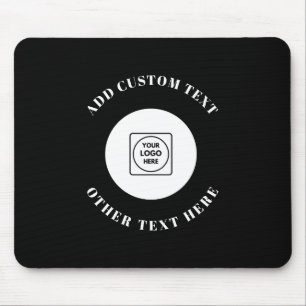 Modern Logo Text Business Promo mouse pad