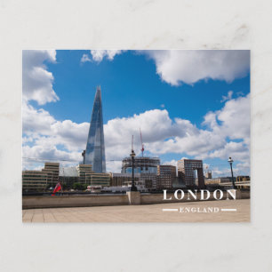 Modern London Skyscraper Skyline Holiday Postcard