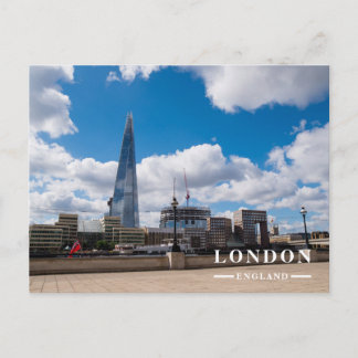 Modern London Skyscraper Skyline Holiday Postcard