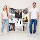 Modern Look Monogram and Photos Black and White