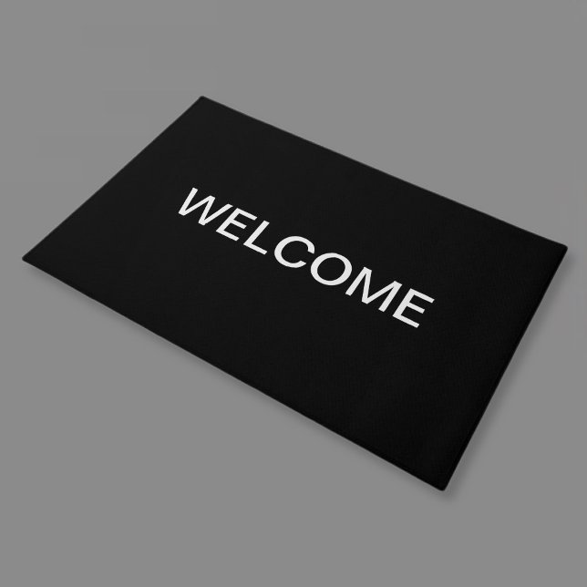 Modern Looking Bold Black White Text Doormat (Creator Uploaded)