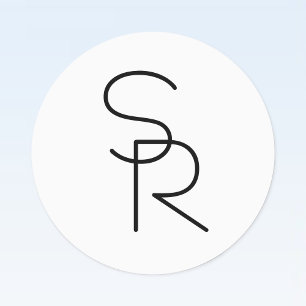 Modern Looking Overlapping Initials