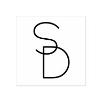 Modern Looking Overlapping Initials