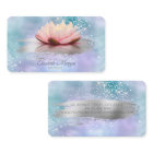 Modern Lotus Brush Stroke Diamonds Holographic
