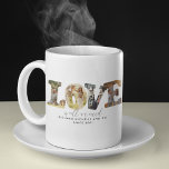 Modern Love 4 Personalised Photo Collage Family  Coffee Mug<br><div class="desc">Looking for a unique and meaningful gift for a special occasion? Our LOVE photo collage is the perfect choice! With its modern design featuring the word LOVE in bold letters, this product allows you to personalize it with your own photos. Simply upload up to 4 of your favourite pictures and...</div>