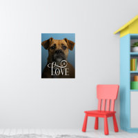 Modern Love Custom Boxer Dog Pets Photo Monogram