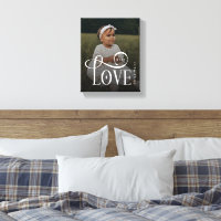 Modern Love Custom New Baby Photo Monogram