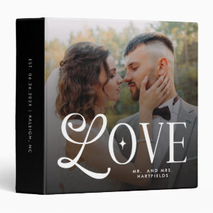 Modern Love Custom Wedding 2 Photos Couples Binder