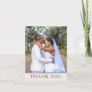 Modern Love Custom Wedding Thank You Note Card