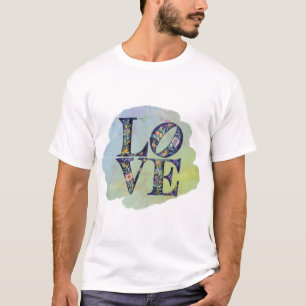 Modern LOVE floral Men's Basic T-Shirt