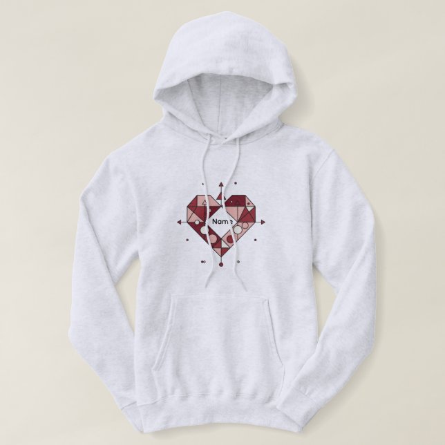 Modern Love Geometry Hoodie (Design Front)