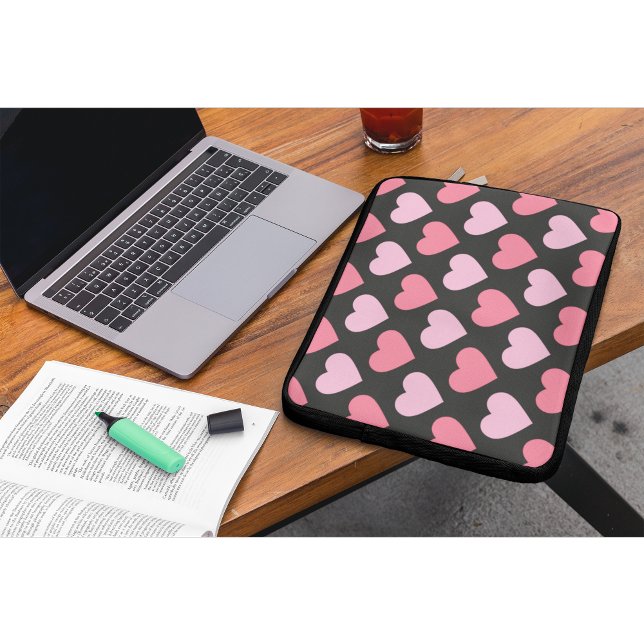Modern Love Heart Pattern Laptop Sleeve (Creator Uploaded)