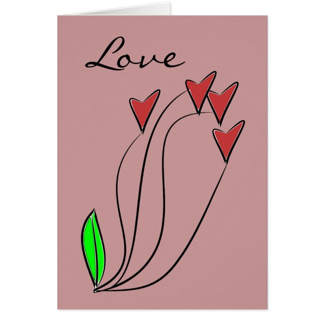 Modern Love Heart Roses (Front)
