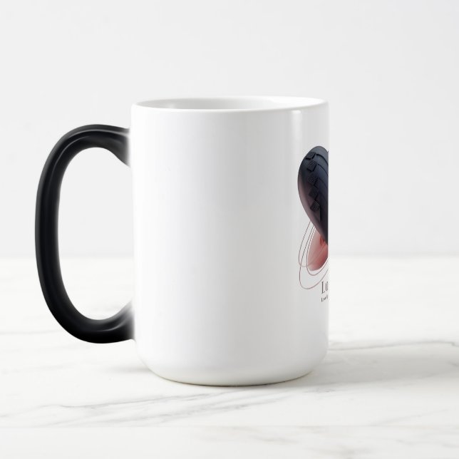 Modern Love Hearts Mug (Left)