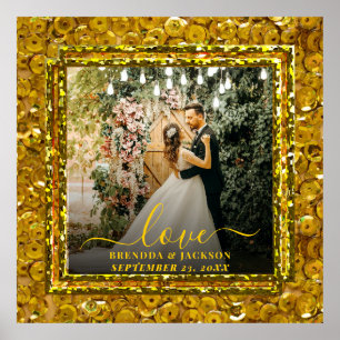 Modern LOVE Photo Collage Valentine's Day Poster
