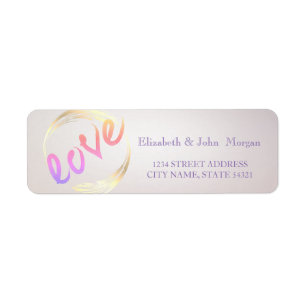 Modern Love Script Address Label