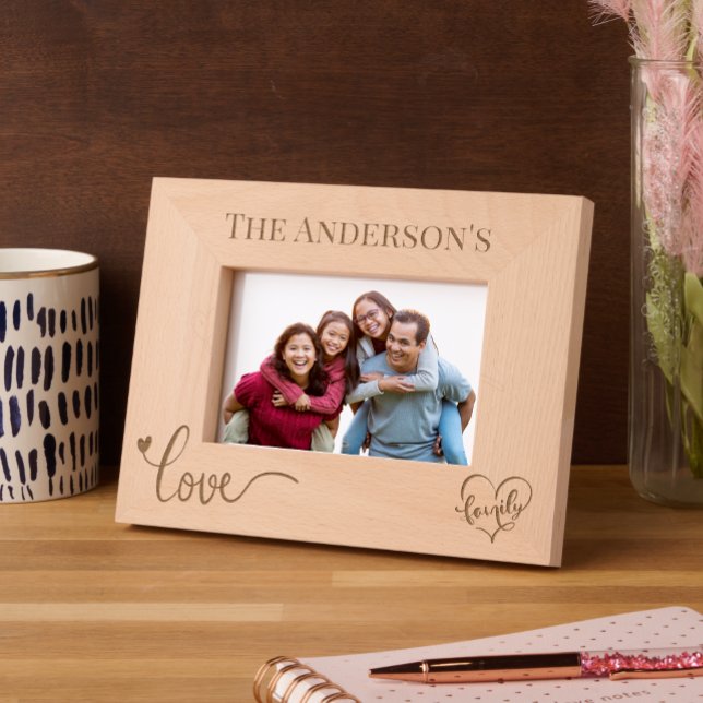 Modern Love Script  Customizable Family Name  Etched Frames (Creator Uploaded)