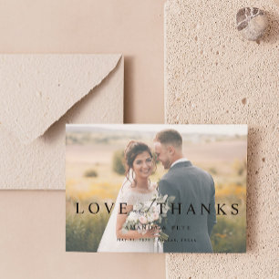Modern Love & Thanks 2 Mariage photo Merci