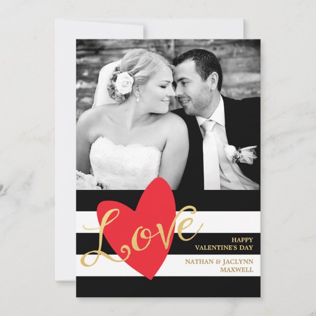 Modern Love Valentine's Day Carte photo (Devant)