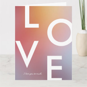 Modern Love Valentine's Day Gradient Ombré Card
