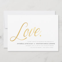 Modern Love Wedding Invitation