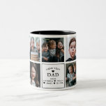 Modern Love You Dad/Daddy/Papa/Other 9-Photo Two-Tone Coffee Mug<br><div class="desc">Modern personalized mug for fathers,  featuring 9 photos with "Love you (Dad/Daddy/Papa/Poppa/Pops/Other)" and a personal message and/or the child or children's name/s. If you need any help customizing this,  please contact me using the message button below and I'll be happy to help.</div>