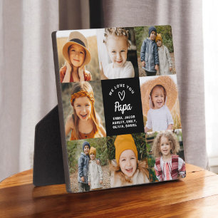 Modern Love You Papa Collage Instagram Photo  Plaque