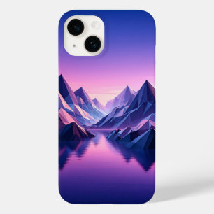 Modern Low Poly Mountain Phone Case - Geometric 