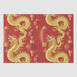 Modern lunar new year modern asian pattern tissue paper